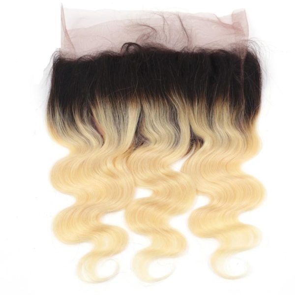 RUSSIAN BLONDE 1B/613 BODY WAVE FRONTAL 13"X4"